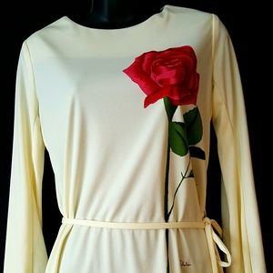 Miss Shaheen Long Tunic Rose Blouse Shirt Sz 10